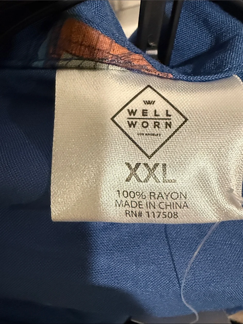 Well Worn Blue Short-Sleeve Button-Down Shirt with Sailboat Motif